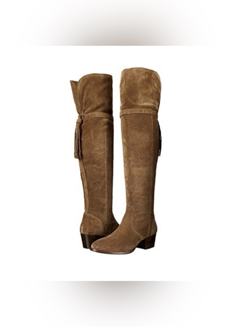 Frye Tassel OTK Suede Boots